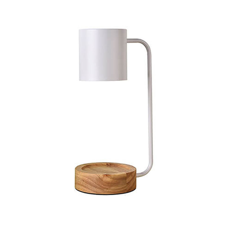 Luminária de mesa em madeira japonesa | Abajur minimalista com dimmer para cera