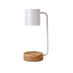 Luminária de mesa em madeira japonesa | Abajur minimalista com dimmer para cera