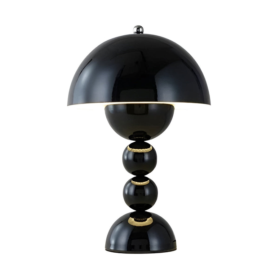 Luminária de mesa estilo escandinavo - FloraBrilho Preto