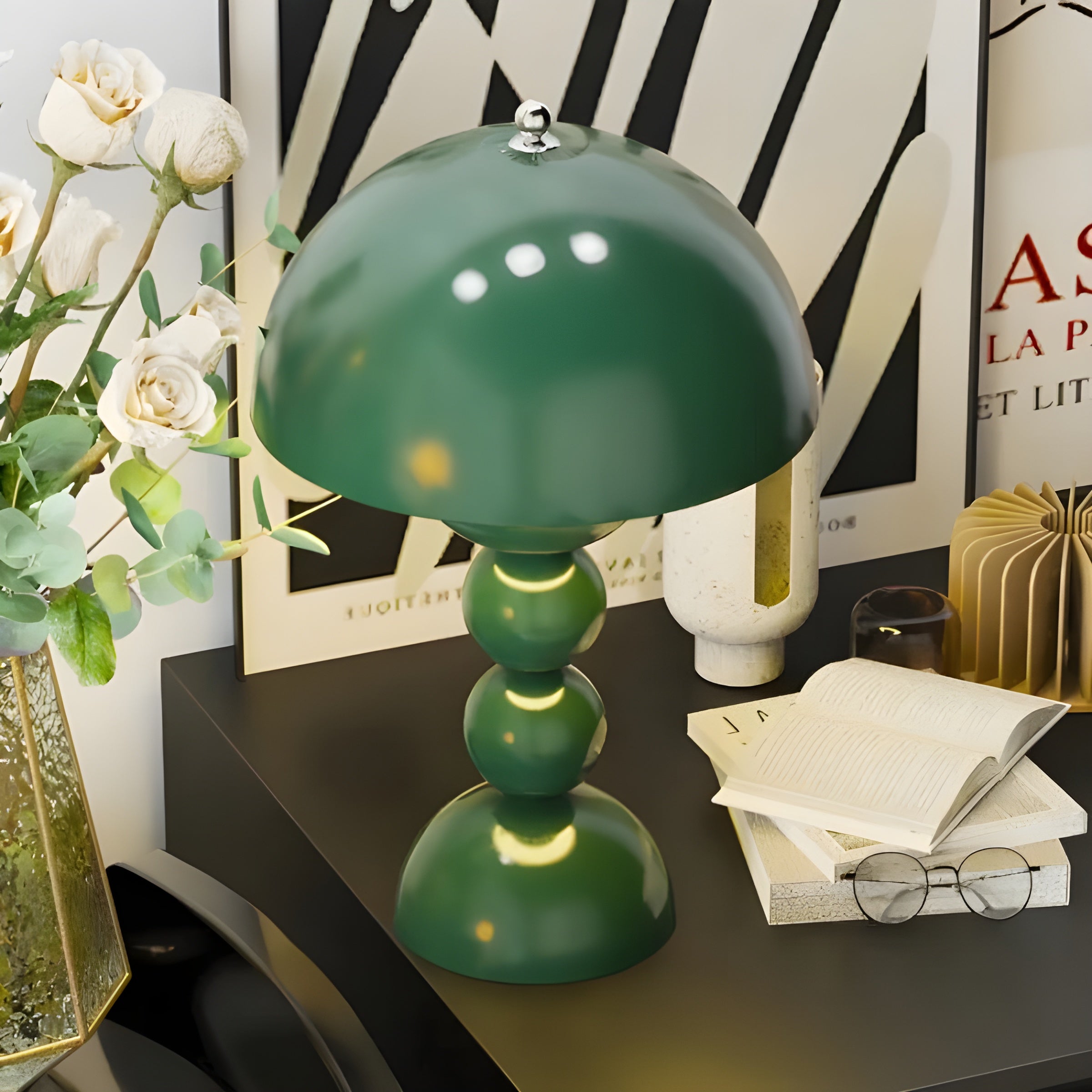 Luminária de mesa estilo escandinavo - FloraBrilho