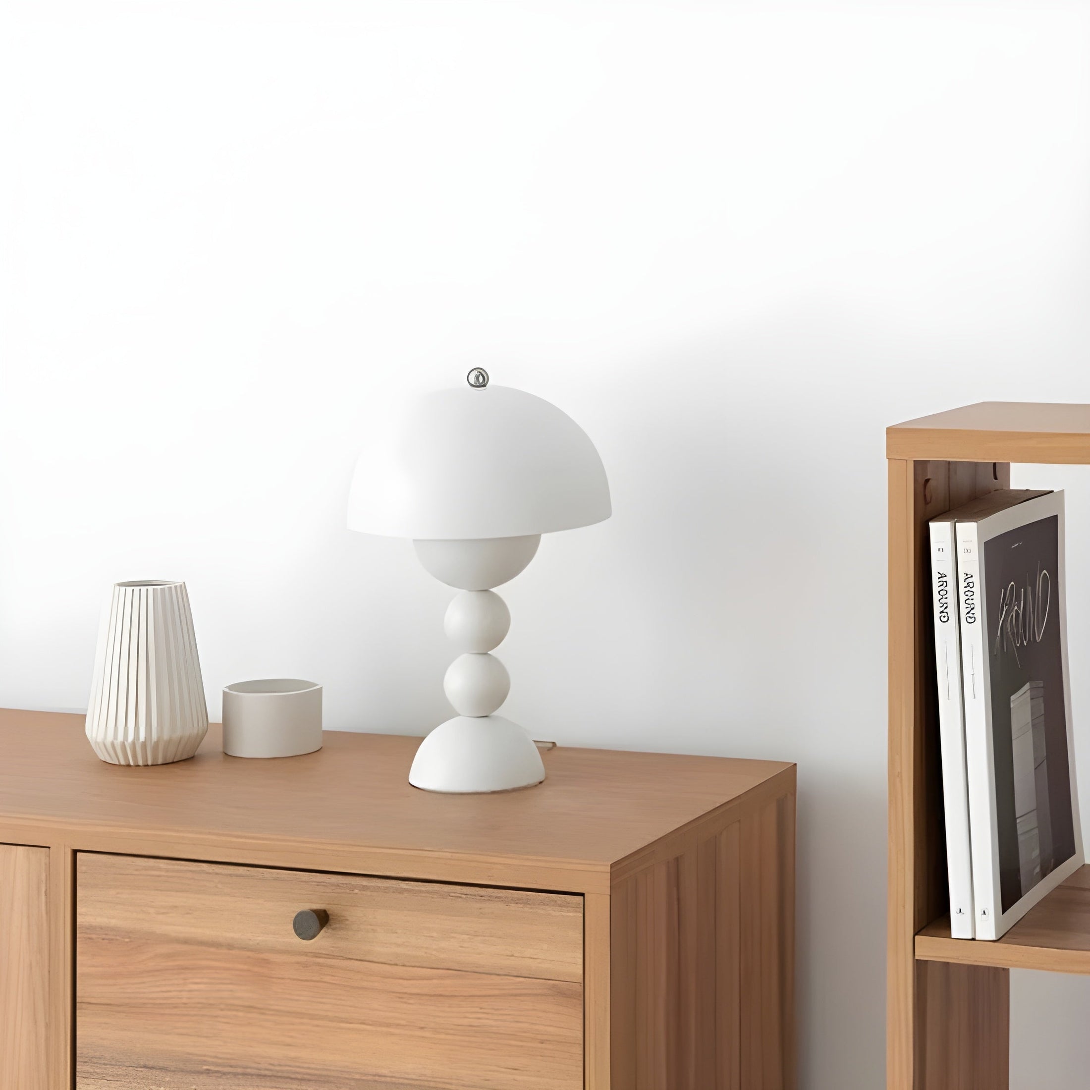 Luminária de mesa estilo escandinavo - FloraBrilho