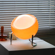 Luminária de mesa laranja vintage em vidro estilo nórdico planetário