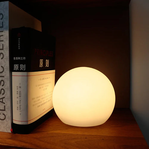 Luminária de mesa sem fio RGB com controle remoto - Abajur recarregável com 16 opções de cores para ambientação. Pequeno - 15cm (6 polegadas)