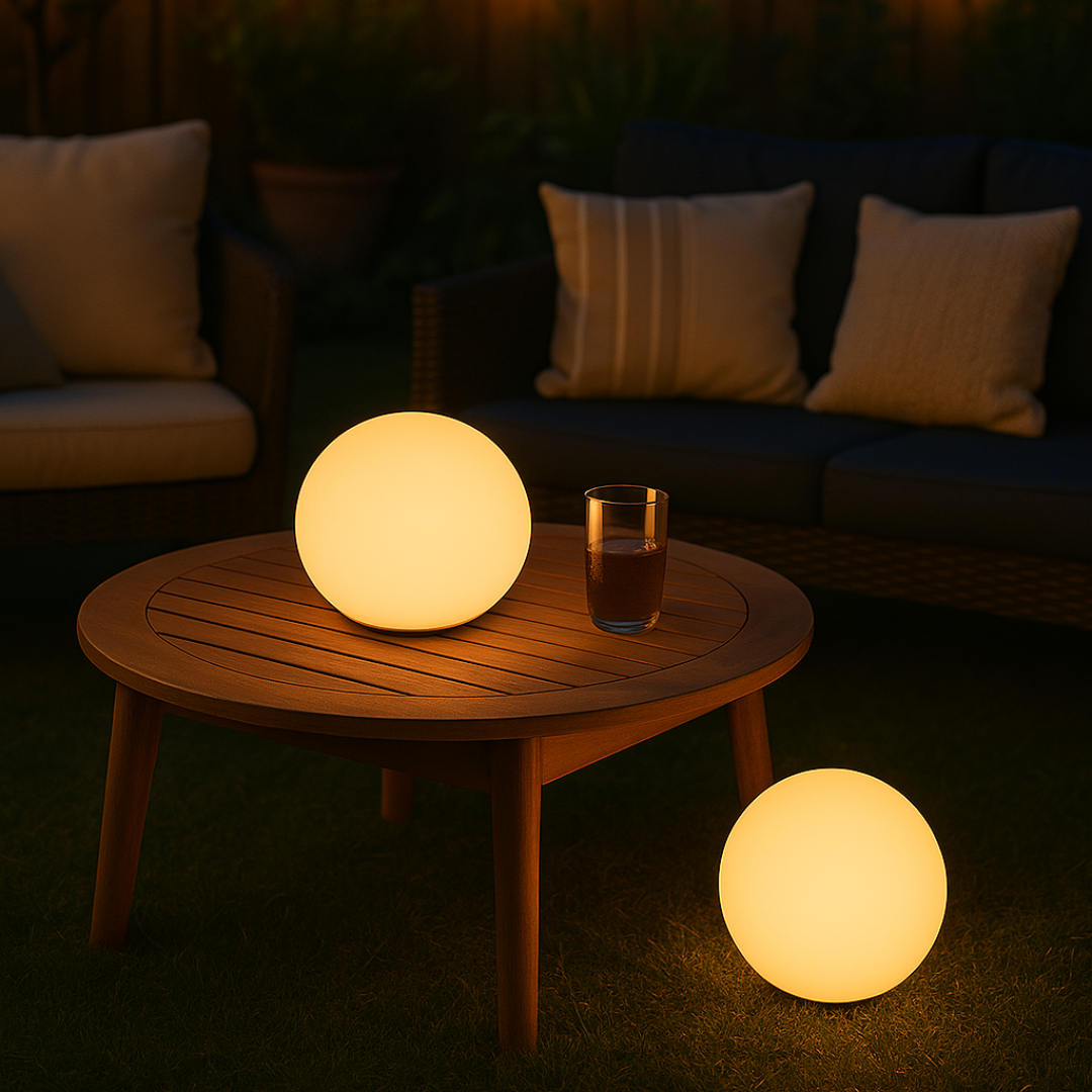 Luminária de mesa sem fio RGB com controle remoto - Abajur recarregável com 16 opções de cores para ambientação.