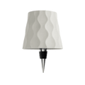 Luminária de mesa sem fio para garrafa - Abajur LED recarregável para vinho com controle touch. Branco Wave