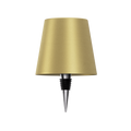 Luminária de mesa sem fio para garrafa - Abajur LED recarregável para vinho com controle touch. Dourado Clássico