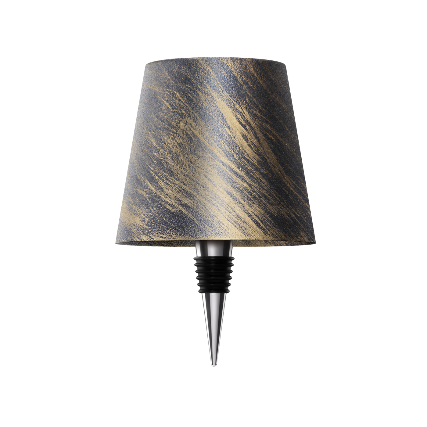Luminária de mesa sem fio para garrafa - Abajur LED recarregável para vinho com controle touch. Ônix Clássico
