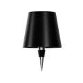 Luminária de mesa sem fio para garrafa - Abajur LED recarregável para vinho com controle touch. Preto Clássico