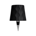 Luminária de mesa sem fio para garrafa - Abajur LED recarregável para vinho com controle touch. Preto Wave