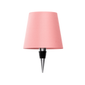 Luminária de mesa sem fio para garrafa - Abajur LED recarregável para vinho com controle touch. Rosa Clássico