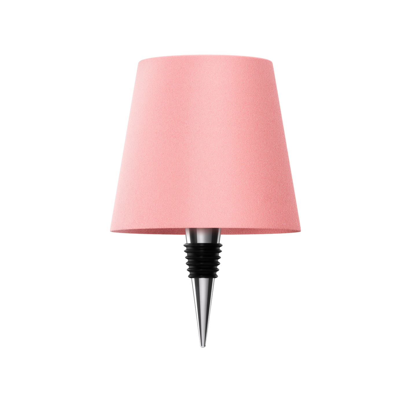 Luminária de mesa sem fio para garrafa - Abajur LED recarregável para vinho com controle touch. Rosa Clássico