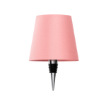 Luminária de mesa sem fio para garrafa - Abajur LED recarregável para vinho com controle touch. Rosa Clássico