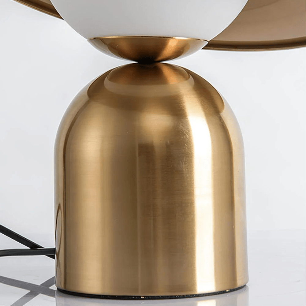 Luminária de mesa sofisticada Hommfer - Acabamento Dourado em Luz Convencional para Quarto/Sala de Estar