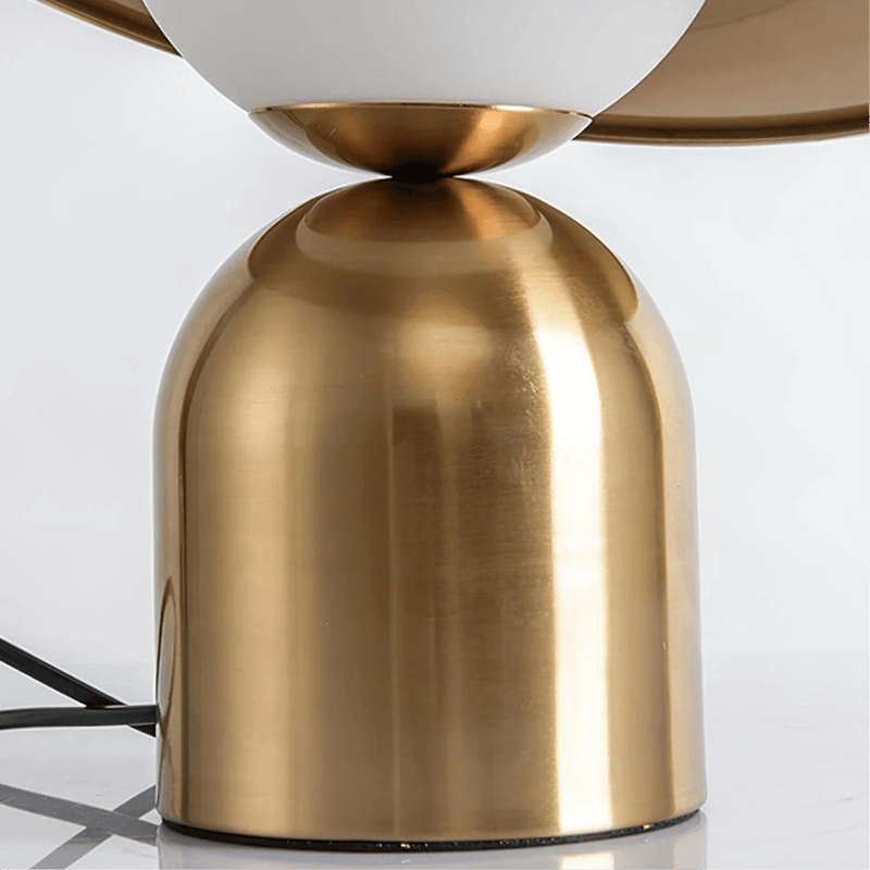 Luminária de mesa sofisticada Hommfer - Acabamento Dourado em Luz Convencional para Quarto/Sala de Estar