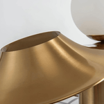 Luminária de mesa sofisticada Hommfer - Acabamento Dourado em Luz Convencional para Quarto/Sala de Estar