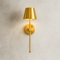 Luminária de parede | Elegante lâmpada sem fio com design contemporâneo e iluminação suave para ambientes sofisticados. Dourado