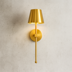 Luminária de parede | Elegante lâmpada sem fio com design contemporâneo e iluminação suave para ambientes sofisticados. Dourado