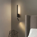 Luminária de parede LED Aconchegante com Design Minimalista para Ambientes Sofisticados de Quarto Preto