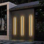 Luminária de parede LED Externa em Alumínio Escovado com Design Moderno e Linhas Minimalistas para Ambientes Sofisticados. 120 cm