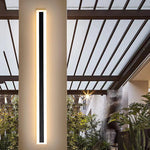 Luminária de parede LED Externa em Alumínio Escovado com Design Moderno e Linhas Minimalistas para Ambientes Sofisticados. 150 cm