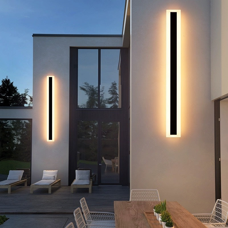 Luminária de parede LED Externa em Alumínio Escovado com Design Moderno e Linhas Minimalistas para Ambientes Sofisticados. 60 cm