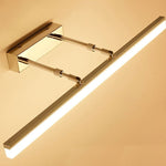 Luminária de parede LED à prova d'água com design contemporâneo para espelho de banheiro, proporcionando uma iluminação suave e sofisticada. Ouro