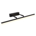 Luminária de parede LED à prova d'água com design contemporâneo para espelho de banheiro, proporcionando uma iluminação suave e sofisticada. Preto