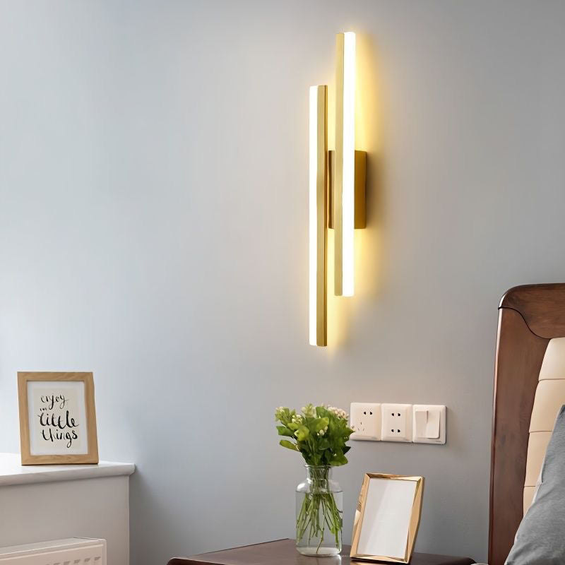 Luminária de parede LED com design minimalista e sofisticado para um toque contemporâneo em seus espaços.