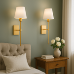 Luminária de parede clássica em estilo vintage com design sofisticado e fio delicado para ambientes elegantes (Pacote com 2).