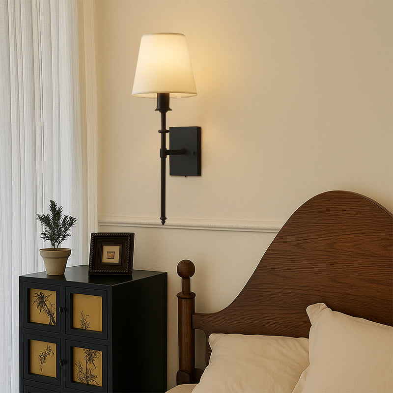 Luminária de parede clássica em estilo vintage com design sofisticado e fio delicado para ambientes elegantes (Pacote com 2).