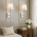 Luminária de parede clássica em estilo vintage com design sofisticado e fio delicado para ambientes elegantes (Pacote com 2).