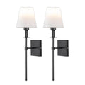 Luminária de parede clássica em estilo vintage com design sofisticado e fio delicado para ambientes elegantes (Pacote com 2).
