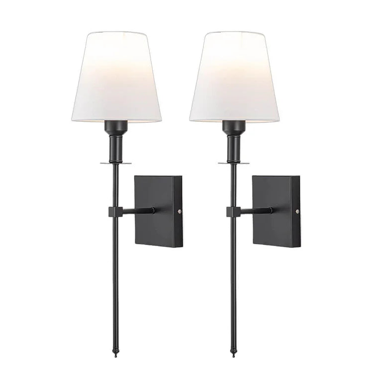 Luminária de parede clássica em estilo vintage com design sofisticado e fio delicado para ambientes elegantes (Pacote com 2).