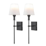Luminária de parede clássica em estilo vintage com design sofisticado e fio delicado para ambientes elegantes (Pacote com 2).