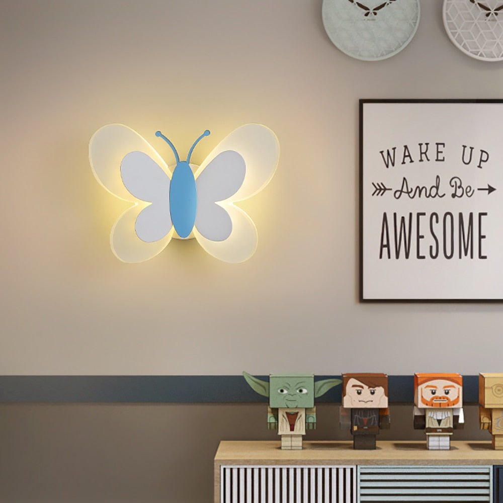 Luminária de parede contemporânea com design escultural e iluminação suave e envolvente. Azul sem interruptor Branco Frio (5500-7000K)
