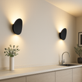 Luminária de parede contemporânea com iluminação suave e difusa, ideal para realçar espaços sofisticados (pacote com 4).