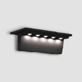 Luminária de parede elegante com iluminação LED ambiente e acabamento resistente em aço inoxidável para exteriores.