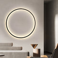 Luminária de parede em anel luxuoso com iluminação suave e design contemporâneo para ambientes requintados. ∅ 50 cm
