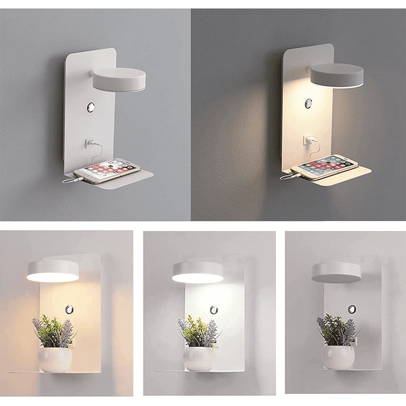 Luminária de parede em cerâmica iluminada com LED suave e design contemporâneo, trazendo charme e alegria ao seu espaço.