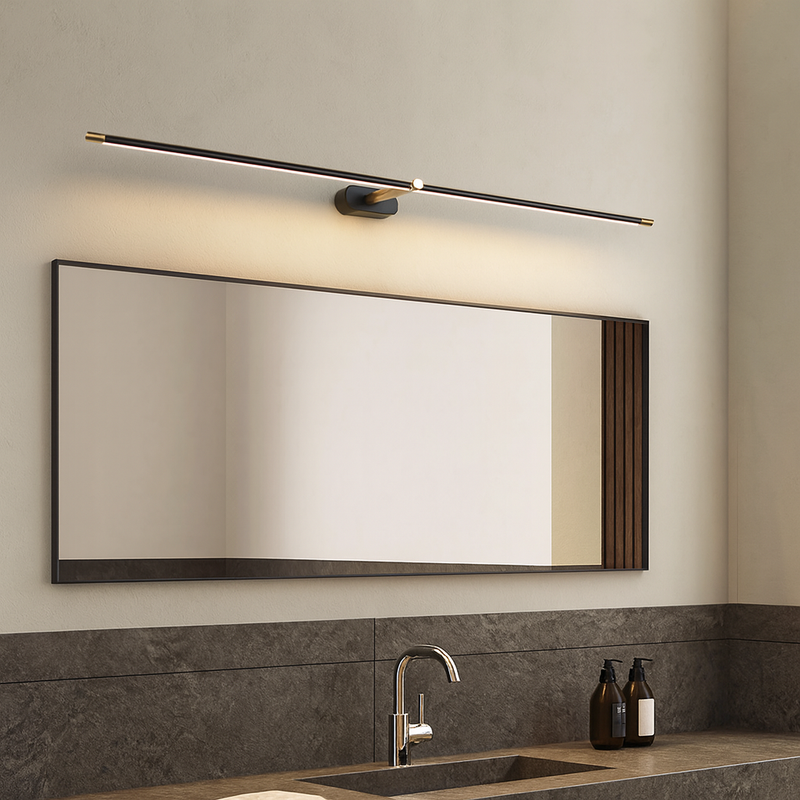 Luminária de parede em cristal facetado com iluminação suave e sofisticada para banheiros, perfeita para above-mirror ambiance.