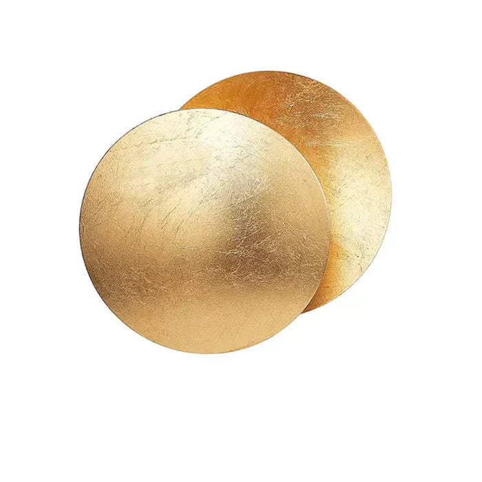 Luminária de parede em formato de eclipse solar com iluminação suave e design contemporâneo que transforma ambientes. Ouro