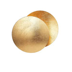 Luminária de parede em formato de eclipse solar com iluminação suave e design contemporâneo que transforma ambientes. Ouro