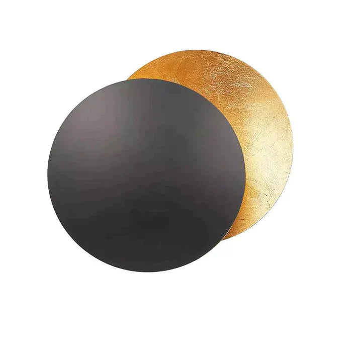 Luminária de parede em formato de eclipse solar com iluminação suave e design contemporâneo que transforma ambientes. Ouro Preto