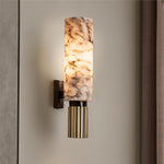 Luminária de parede em pedra cobre com design Sleek, perfeita para iluminar espaços contemporâneos com elegância. Padrão