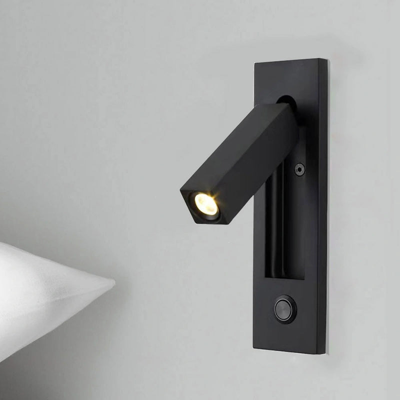Luminária de parede embutida com luz suave e design clássico para um ambiente de sono sereno e requintado.