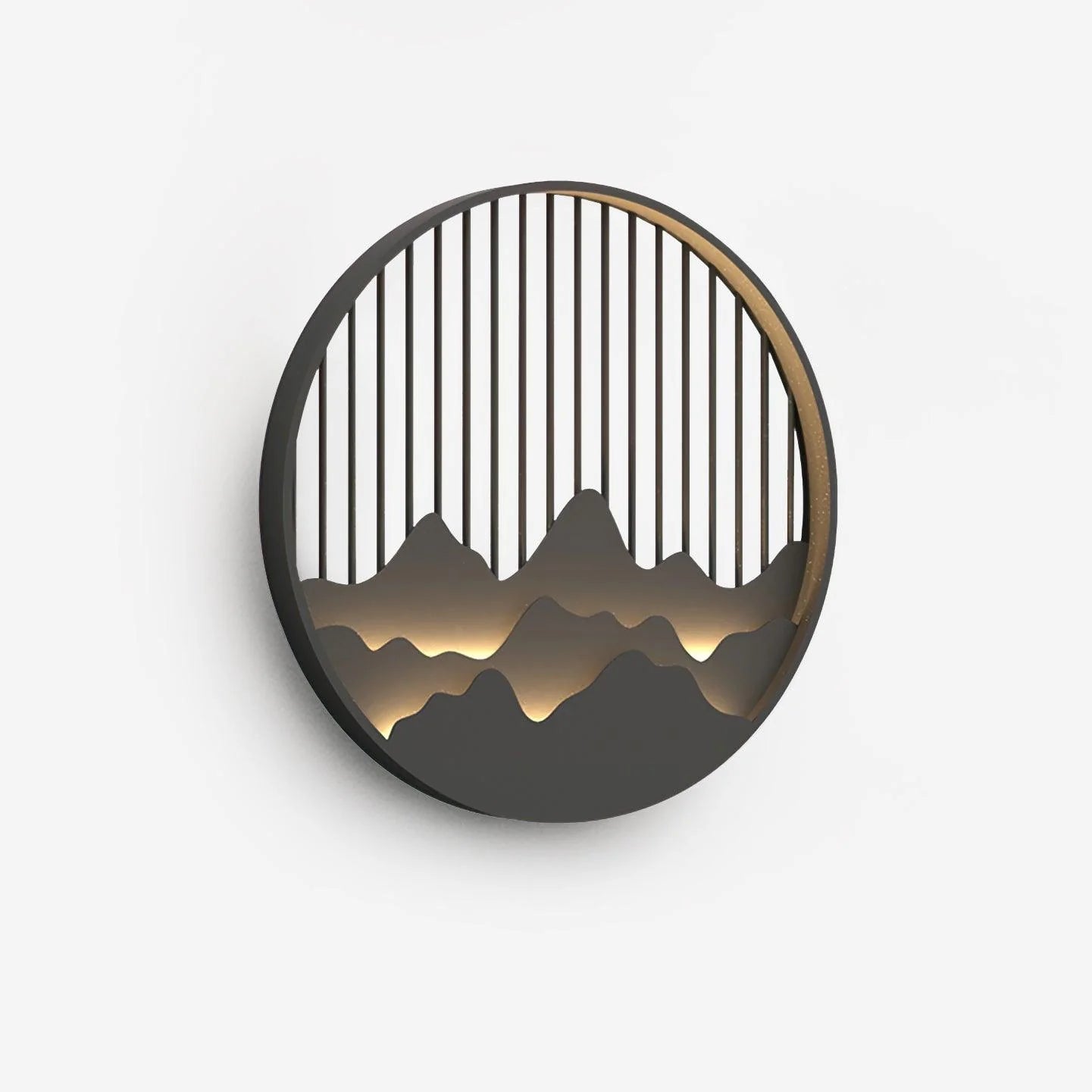 Luminária de parede escultural em aço com iluminação LED suave para exteriors contemporâneos. 60 x 4 cm