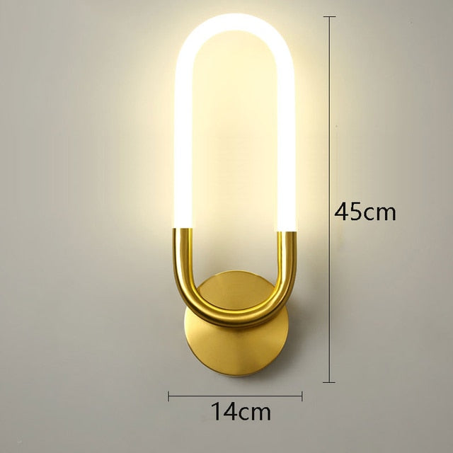 Luminária de parede minimalista em estilo escandinavo com iluminação suave e difusa para ambientes sofisticados. Tipo C