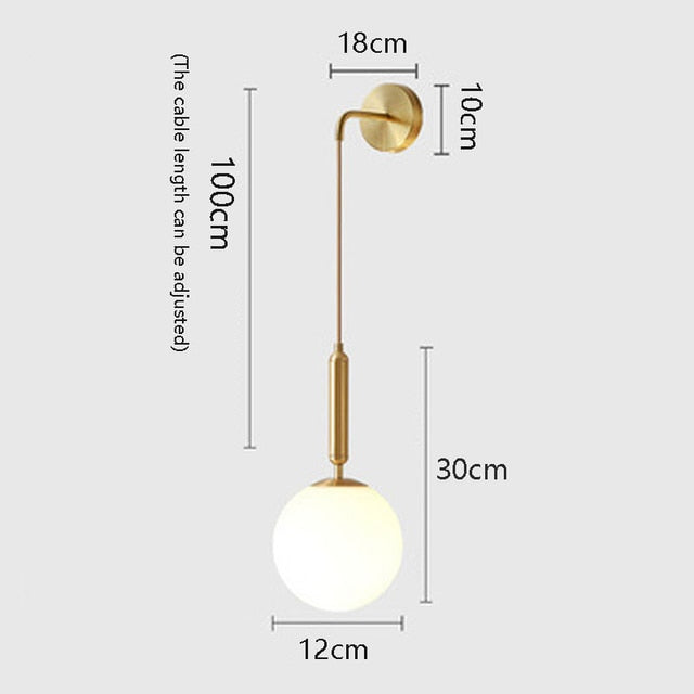 Luminária de parede minimalista em estilo escandinavo com iluminação suave e difusa para ambientes sofisticados. Tipo E
