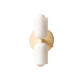 Luminária de parede nórdica de iluminação direcional, com design escandinavo sofisticado e acabamento refinado. Bege