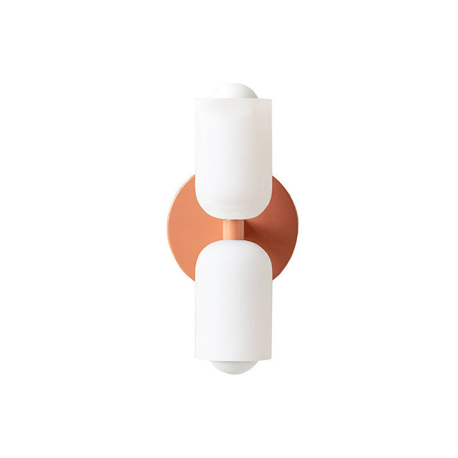 Luminária de parede nórdica de iluminação direcional, com design escandinavo sofisticado e acabamento refinado. Rosa